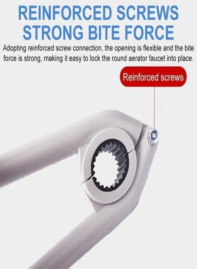 Vyoree Plastic Faucet Wrench Tool for Bathroom Kitchen Tap Repair Anti-Slip Plumbing Wrench for Faucet Nozzle Bubbler Sink Removal Lightweight Hand Tool for Home Plumbing Maintenance - Image 5
